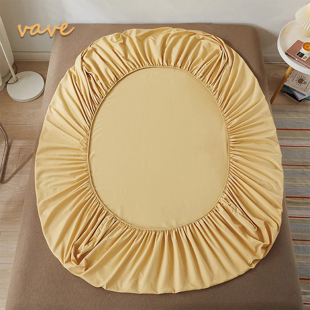 Premium 100% Cotton Fitted Sheet with Elastic Bands – Non-Slip, Adjustable Mattress Cover for Summer Comfort (160x200cm, Queen Size)