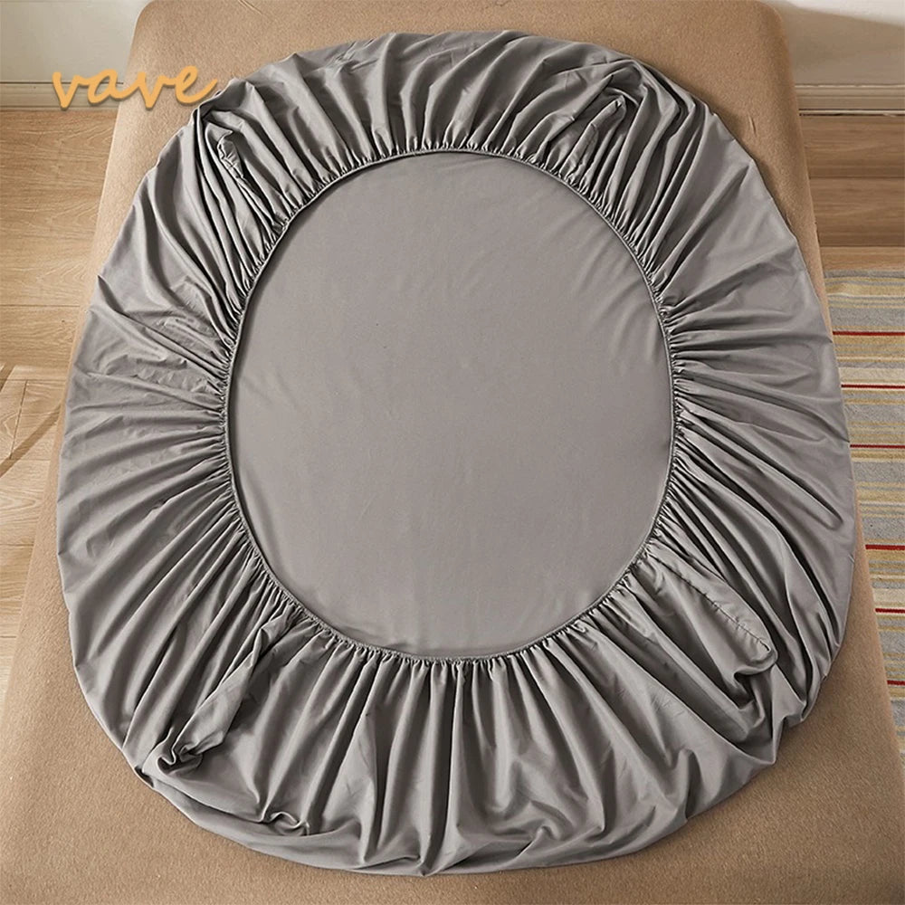 Premium 100% Cotton Fitted Sheet with Elastic Bands – Non-Slip, Adjustable Mattress Cover for Summer Comfort (160x200cm, Queen Size)